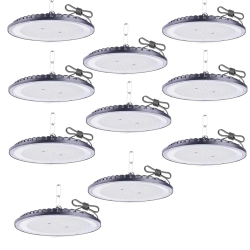 10pcs 300W UFO LED High Bay Light with US Standard Plug