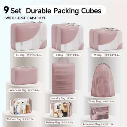 Packing Cubes for Travel (21 Light Coral)
