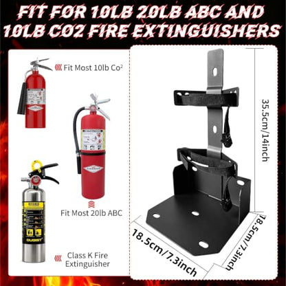 10 20LB ABC & CO2 Fire Extinguisher Mount