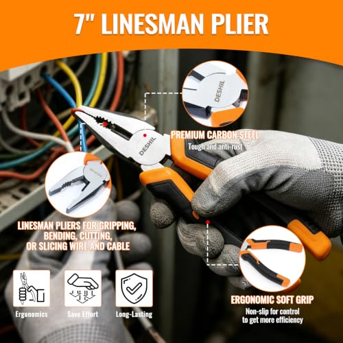 4 piece Pliers Set with 8'' Slip Joint