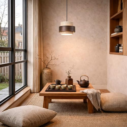Natural Travertine Pendant Light
