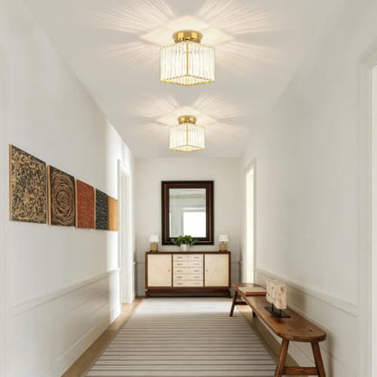 2 Pack Crystal Ceiling Light Fixtures