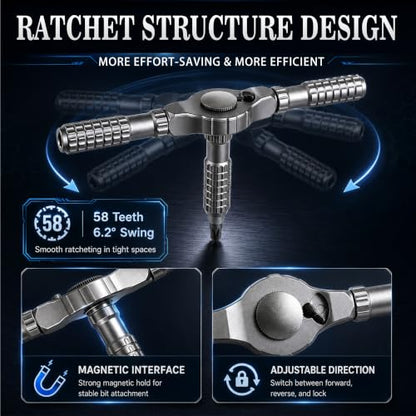 Precision Ratchet Screwdriver Set