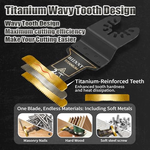Titanium Oscillating Saw Blade Kit for Metal