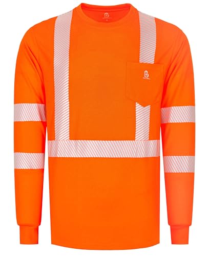 Non FR Men's High Visibility Shirts Reflective ANSI 107 Type R