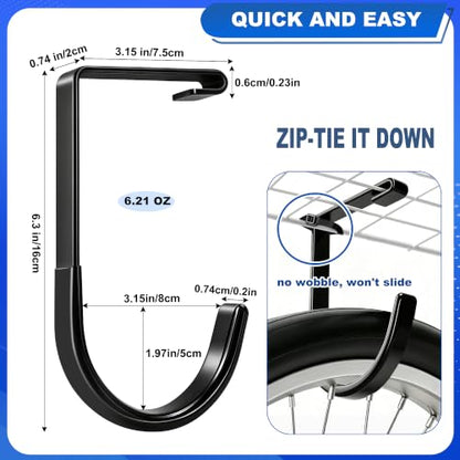 Bike Hooks for Garage Storage Rack