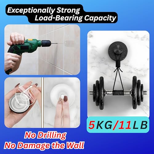 Suction Cup Hooks for Shower & Bathroom. Drill