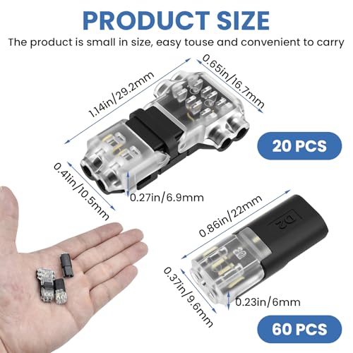80Pcs Wire Tap Connectors Kit