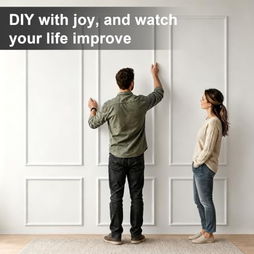 Premade Peel and Stick Wall Molding Kit
