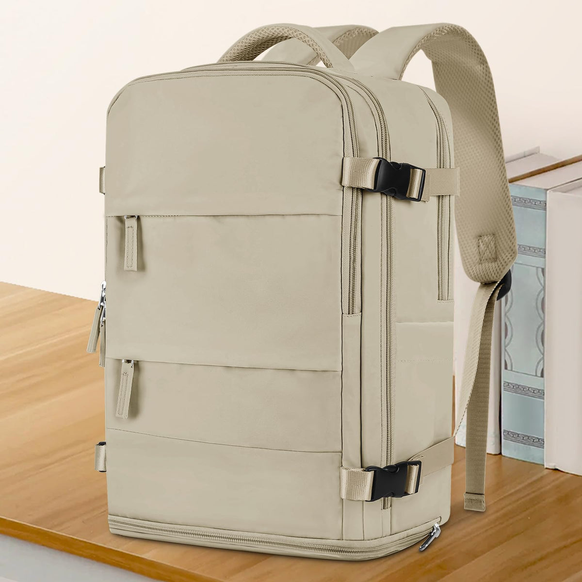 Travel Backpack For Women Men (Khaki / 25 liters)