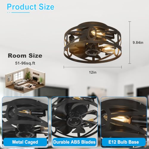 Flush Mount Ceiling Fan