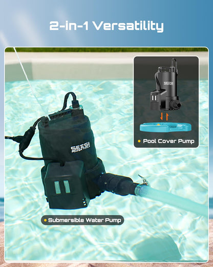 Automatic Pool Cover Pump (Cobalt Blue)