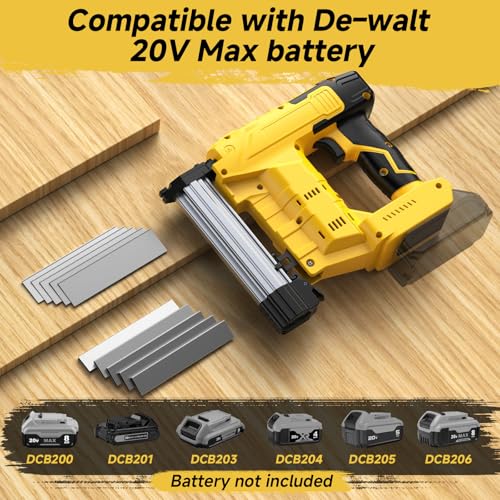 2-in-1 Cordless 18GA Brad Nailer/Stapler, Nail Gun/Staple Gun Battery Powered with Brad Nails/Staples