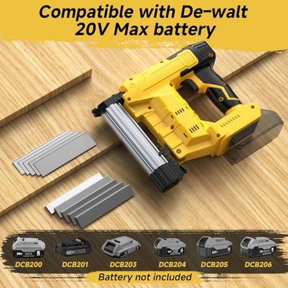 2-in-1 Cordless 18GA Brad Nailer/Stapler, Nail Gun/Staple Gun Battery Powered with Brad Nails/Staples