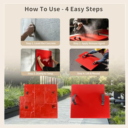 Realistic Wood Floor Concrete Stamps Mat