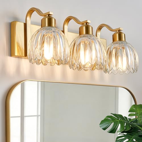 Crystal Vanity Light Fixture Over Mirror