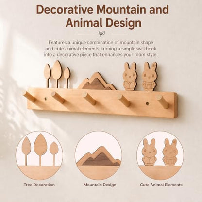Decorative Wooden Wall Hooks