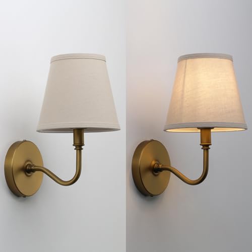 Hardwired Fabric Wall Sconces