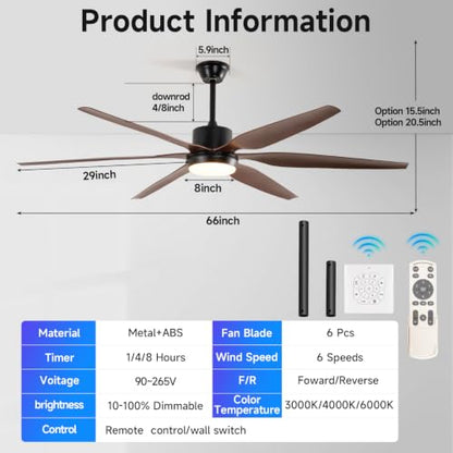 66 Inch Ceiling Fan