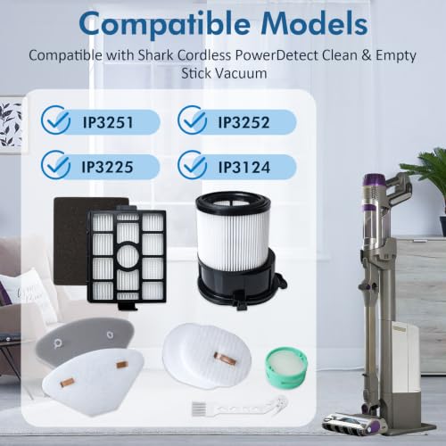 HEPA Filter & Odor Neutralizer Cartridge Set for Shark PowerDetect Cordless Vacuum