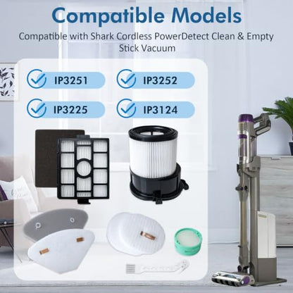 HEPA Filter & Odor Neutralizer Cartridge Set for Shark PowerDetect Cordless Vacuum