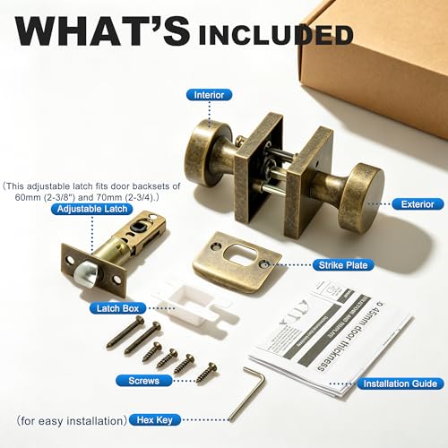 Interior Privacy Door Knob (Vintage Bronze)
