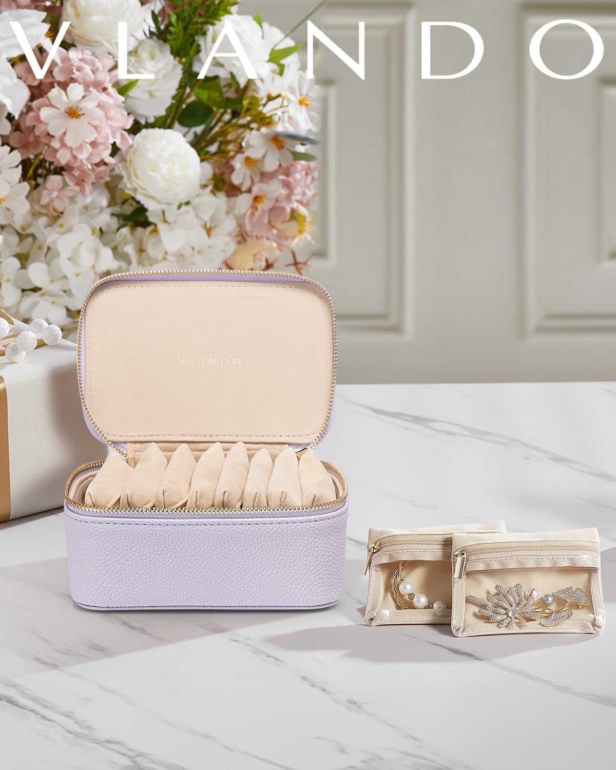 Jewelry Travel Case (F.8 PCS Purple)