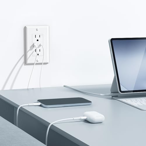 USB Outlet, 2-Port 21W Wall Outlets
