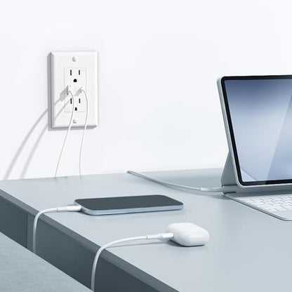 USB Outlet, 2-Port 21W Wall Outlets
