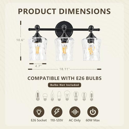 3 Light Bathroom Light Fixtures