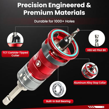 Countersink Drill Bit Set with Depth Stop Collar