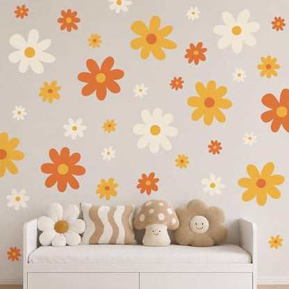 52 Pcs Large Groovy Daisy Wall Decals (Groovy)