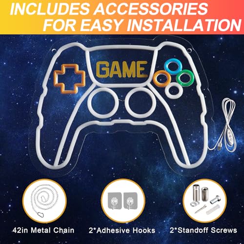 Gamer Neon Sign for Game Room Decor