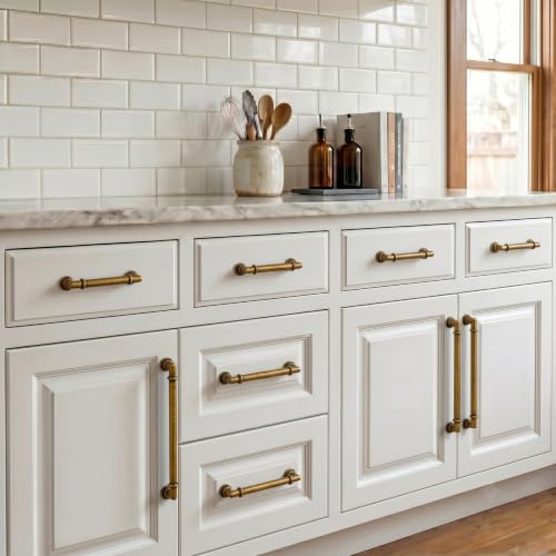 10 Pack AR023 Matte Black Cabinet Knobs Single Hole Cabinet Pulls Round Kitchen Cabinet Knobs