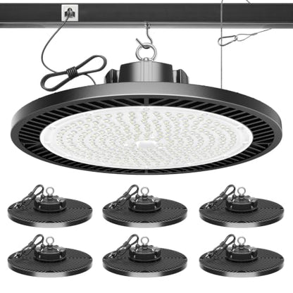 Industrial Grade 350W UFO LED High Bay Light SUPER BRIGHT 56000LM 5000K (NEW-350W-6PACK)
