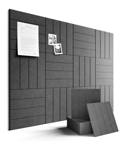 Felt Bulletin Board Tiles Large 48" x 36" Cork Board Alternative