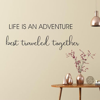 Inspirational Quote Wall Sticker (Life Adventure Decal)