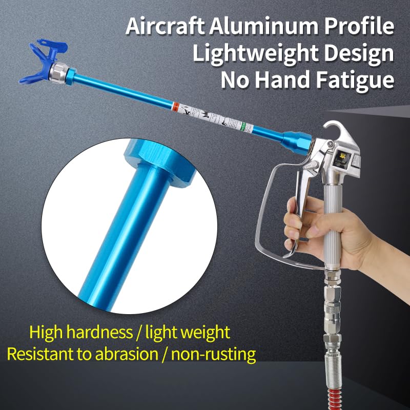 Airless Paint Sprayer Spray Gun Tip Extension Pole Rod Painting Wand