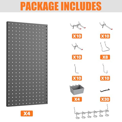 Garage Tools Organizer Boards Kit with Hooks