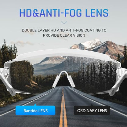 Anti fog Safety Glasses Over Glasses (White)