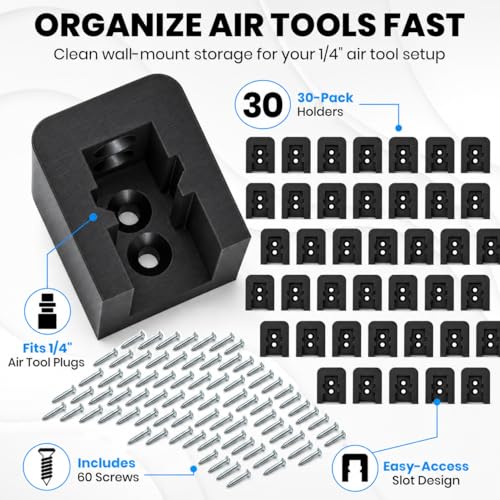 1 4" Air Tool Holder Wall Mount