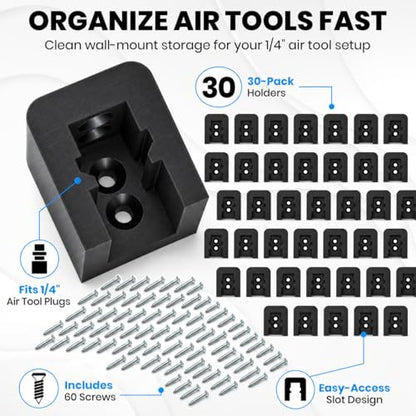 1 4" Air Tool Holder Wall Mount