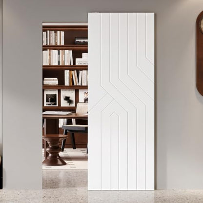 Ghost Door with Concealed Sliding Barn Door Hardware Track Kit Included