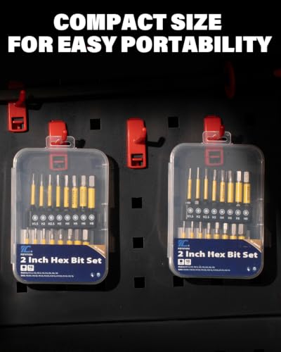 16pc 2" Hex Bit Set & 20pc 4" Hex Bit Set