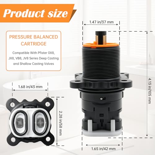 Shower Cartridge Replacement for Pfister 9745299 Pressure Balance Cartridges