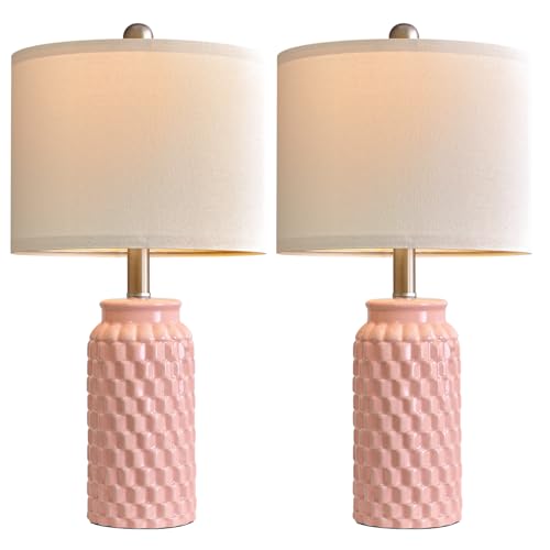 Ceramic Bedside Lamps Set of 2