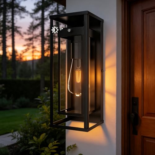 15 Inch Dawn to Dusk Sensor Outdoor Light Fixture Waterproof Porch Lights Outdoor Anti