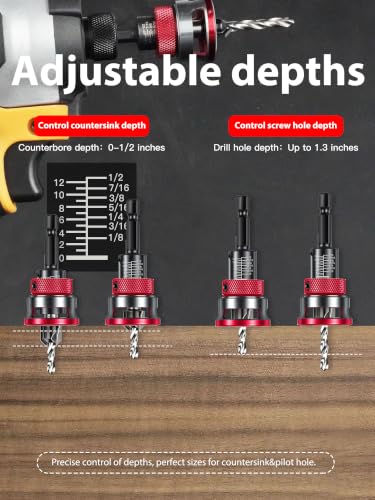 Countersink Drill Bit Set