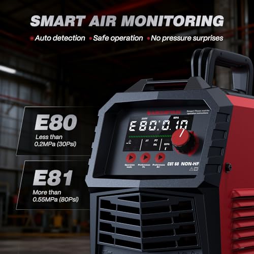 60A Non HF Plasma Cutter Machine (CUT60 Non-HF / Red)