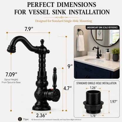 Kitchen Faucet Antique Single Handle Bathroom Faucet